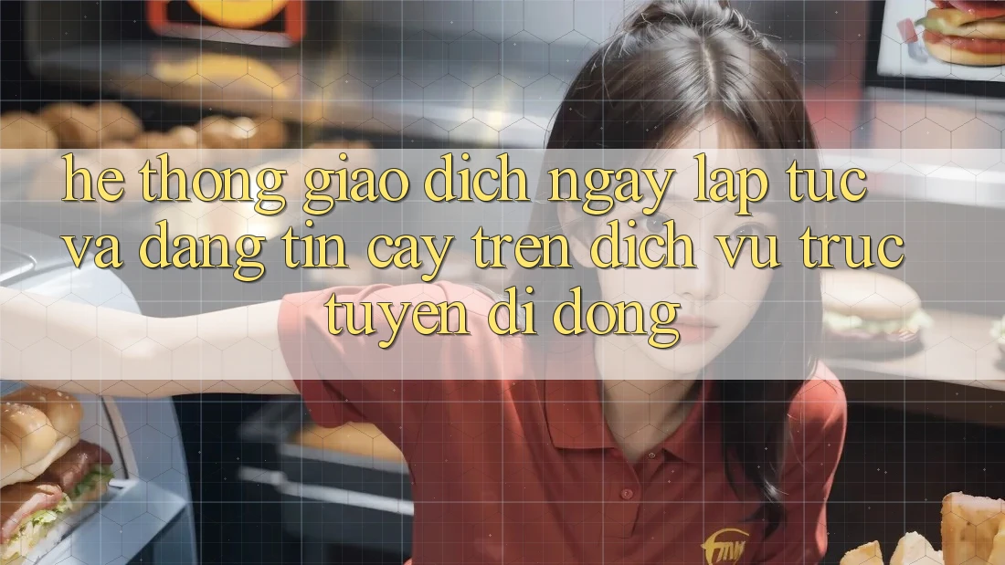 Hệ Thống Giao Dịch Ngay lập tức Và Đáng tin cậy Trên Dịch vụ trực tuyến Di Động