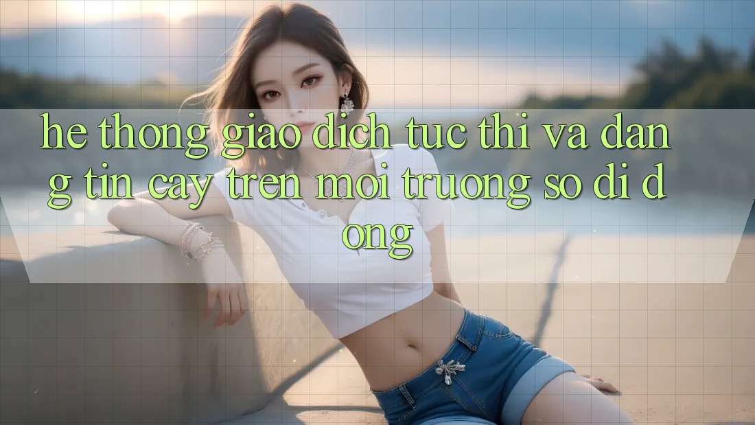 Hệ Thống Giao Dịch Tức thì Và Đáng tin cậy Trên Môi trường số Di Động