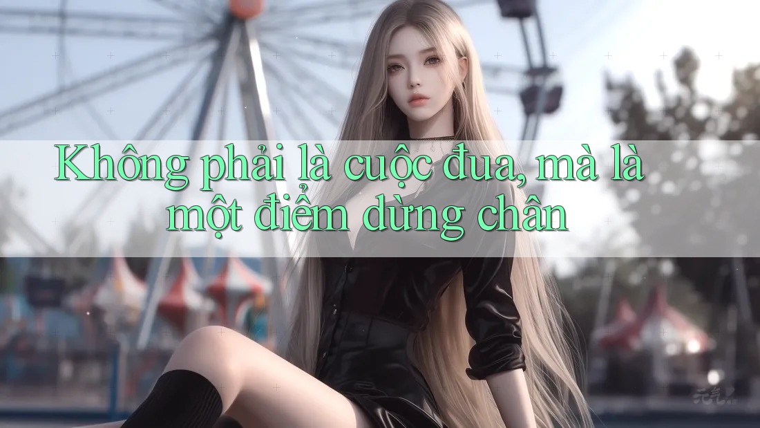 Không phải là cuộc đua, mà là một điểm dừng chân
