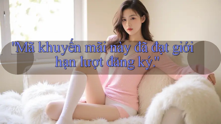 “Mã khuyến mãi này đã đạt giới hạn lượt đăng ký.”