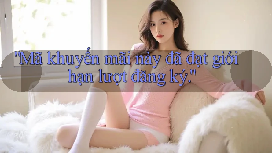“Mã khuyến mãi này đã đạt giới hạn lượt đăng ký.”