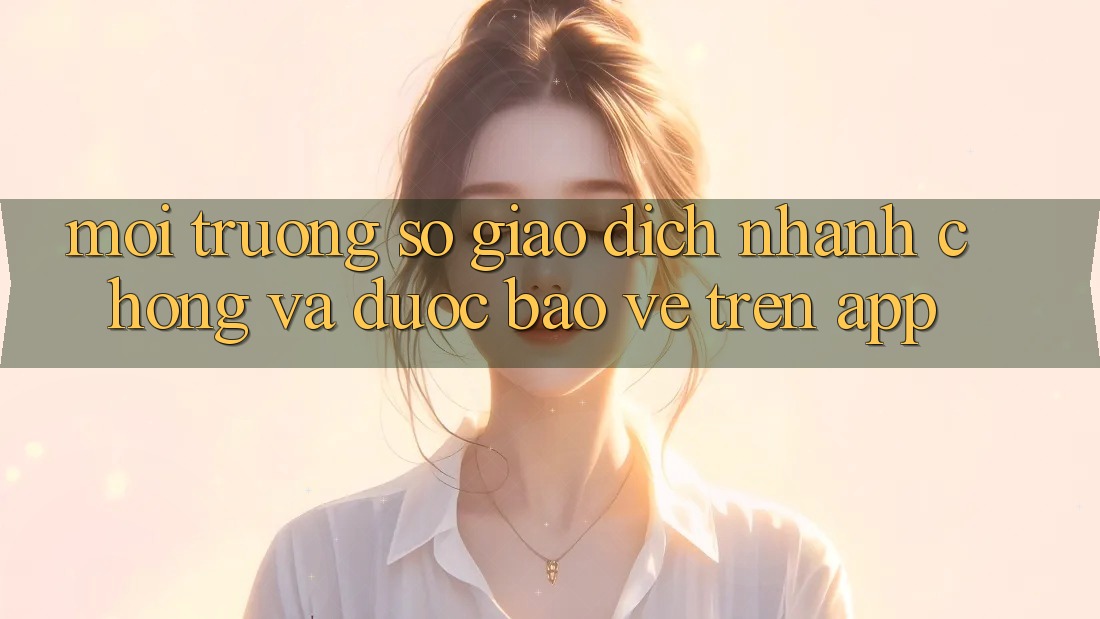 Môi trường số Giao Dịch Nhanh chóng Và Được bảo vệ Trên App