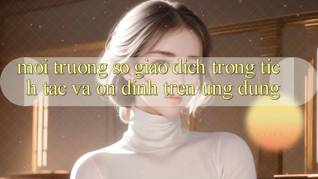 Môi trường số Giao Dịch Trong tích tắc Và Ổn định Trên Ứng dụng