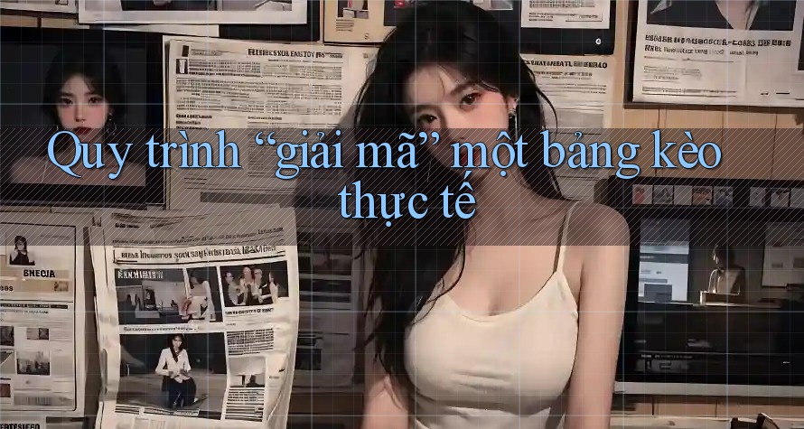 Quy trình “giải mã” một bảng kèo thực tế